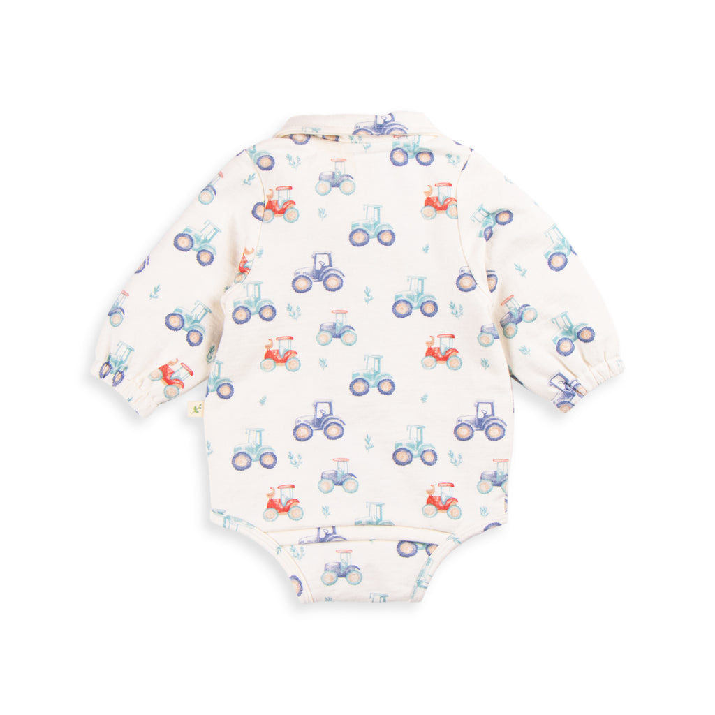 Tiny Twig Harvest Time Long Sleeve Polo Bodysuit