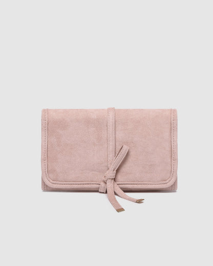 Louenhide Carla Suedette Jewellery Sleeve - Pale Pink