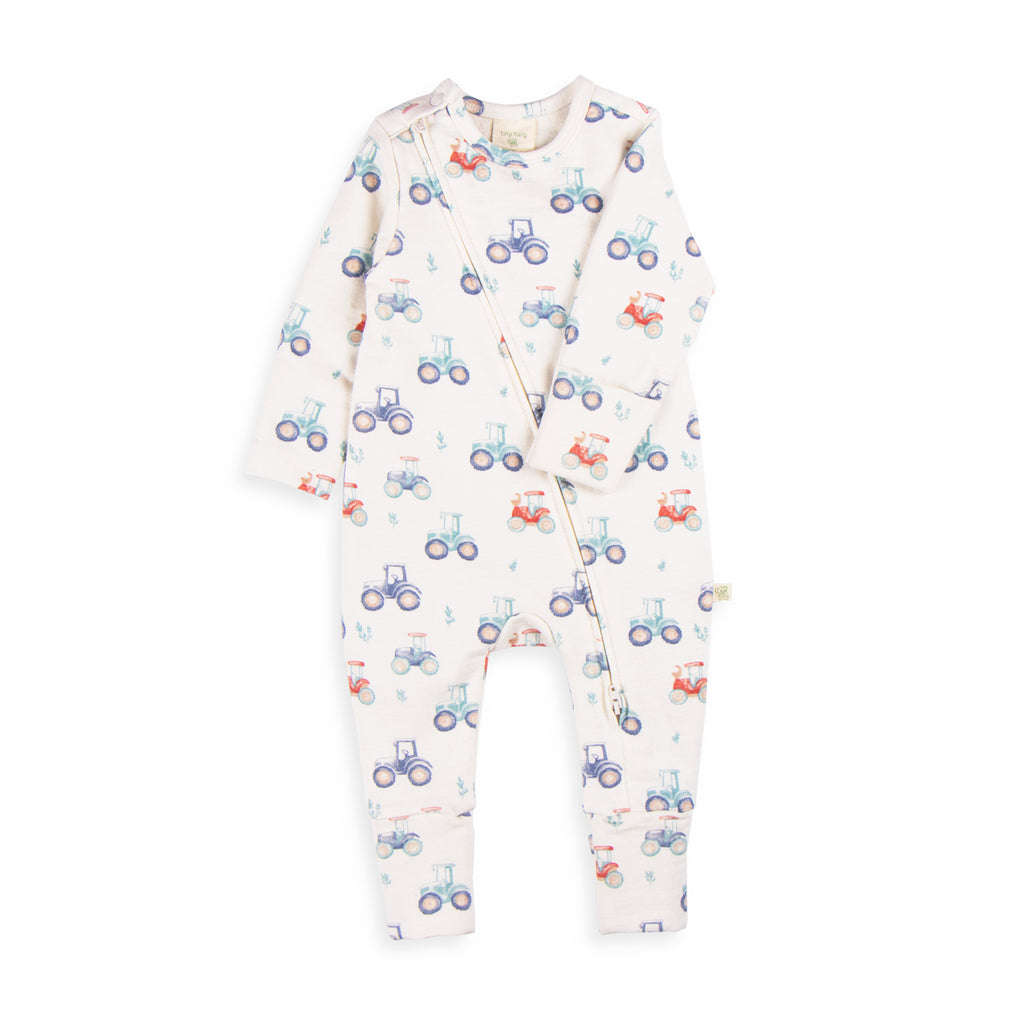 Tiny Twig Harvest Time Long Sleeve Zipsuit