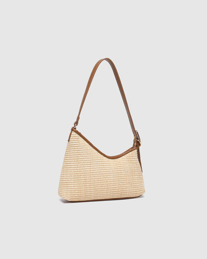 Louenhide Amelia Shoulder Bag - Raffia/Tan