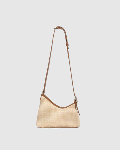 Louenhide Amelia Shoulder Bag - Raffia/Tan