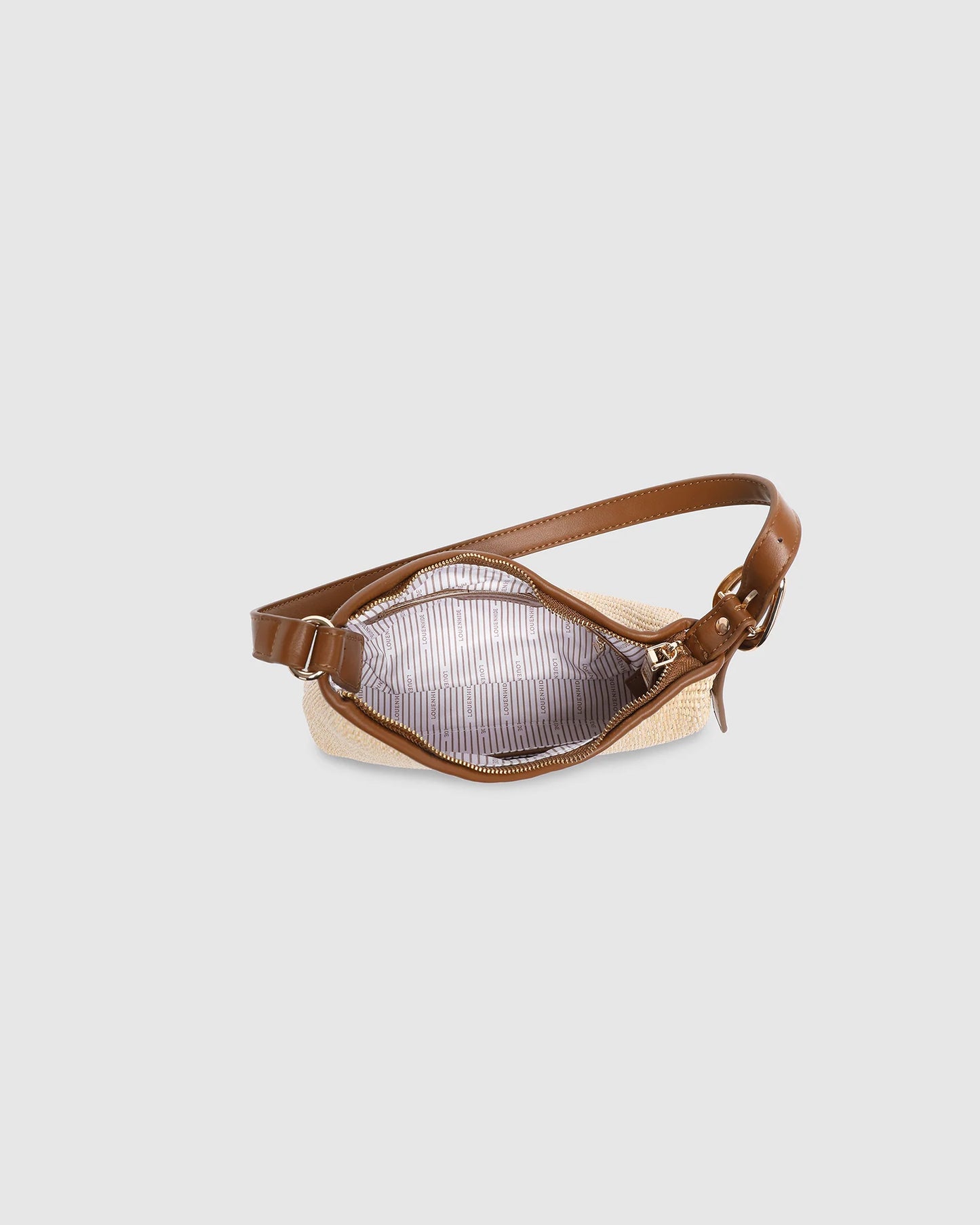 Louenhide Amelia Shoulder Bag - Raffia/Tan