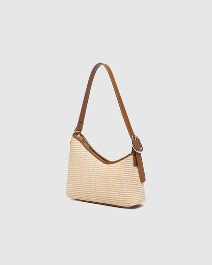 Louenhide Amelia Shoulder Bag - Raffia/Tan