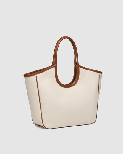 Louenhide Alexandra Tote Bag - Canvas/Tan