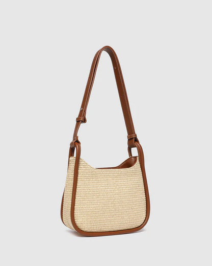 Louenhide Clare Shoulder Bag - Raffia Tan