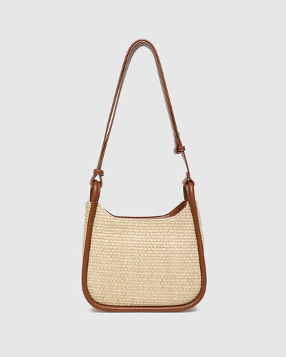 Louenhide Clare Shoulder Bag - Raffia Tan