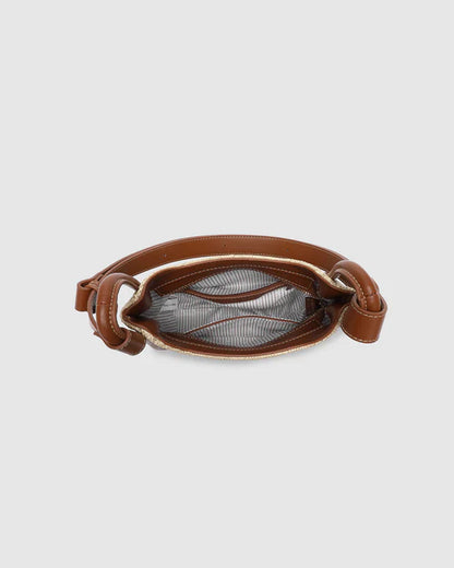 Louenhide Clare Shoulder Bag - Raffia Tan