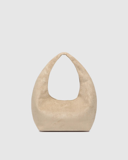 Louenhide Mini Monaco Suedette Shoulder Bag - Blonde