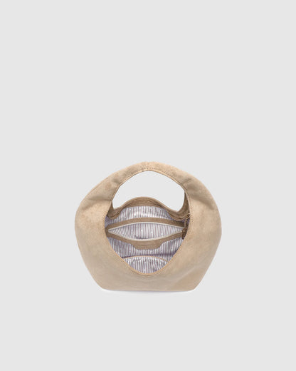 Louenhide Mini Monaco Suedette Shoulder Bag - Blonde