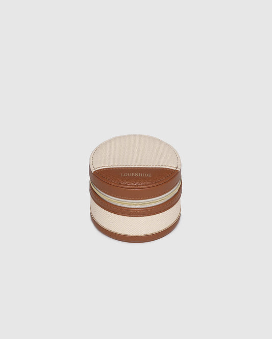 Louenhide Loz Jewellery Box - Canvas/Tan