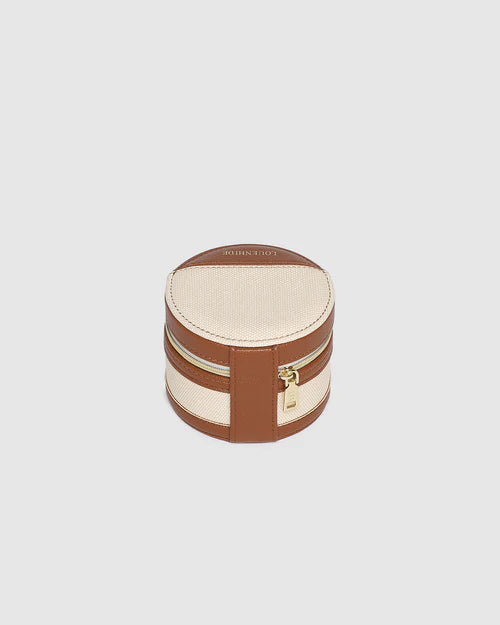 Louenhide Loz Jewellery Box - Canvas/Tan