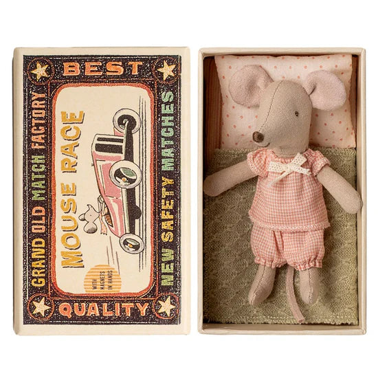 Maileg Little Sister Mouse in Matchbox