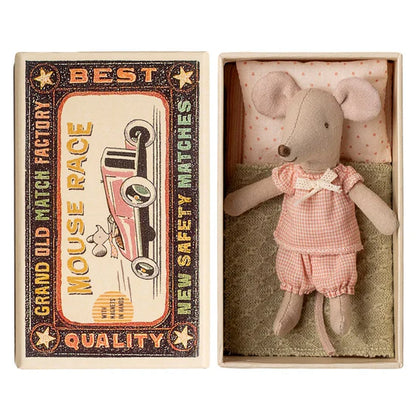 Maileg Little Sister Mouse in Matchbox