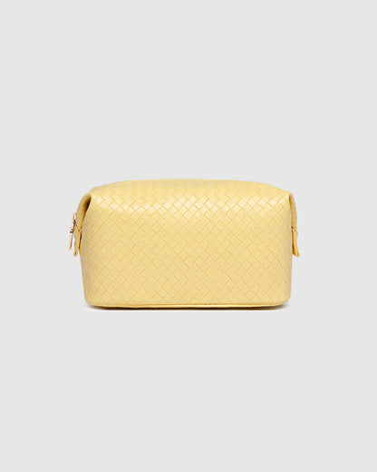 Louenhide Lucinda Woven Cosmetic Case - Butter Yellow