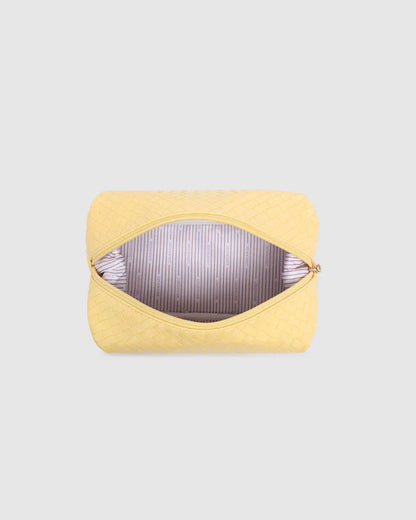 Louenhide Lucinda Woven Cosmetic Case - Butter Yellow