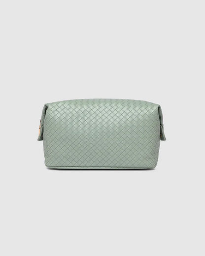 Louenhide Lucinda Woven Cosmetic Case - Sage Green