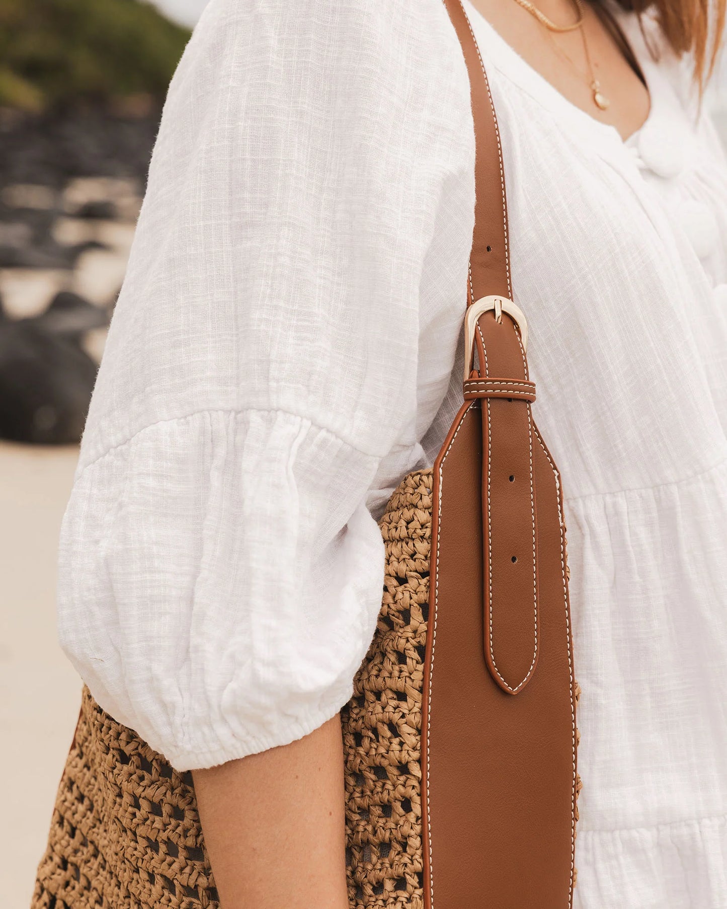 Louenhide Louisa Shoulder Bag - Natural Tan
