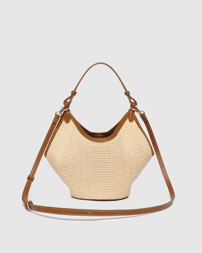 Louenhide Taya Mini Tote Bag - Raffia/ Tan