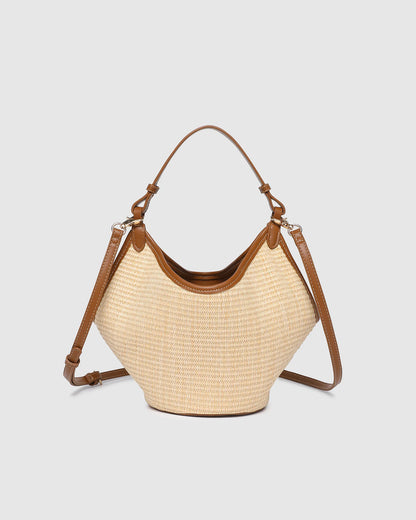 Louenhide Taya Mini Tote Bag - Raffia/ Tan