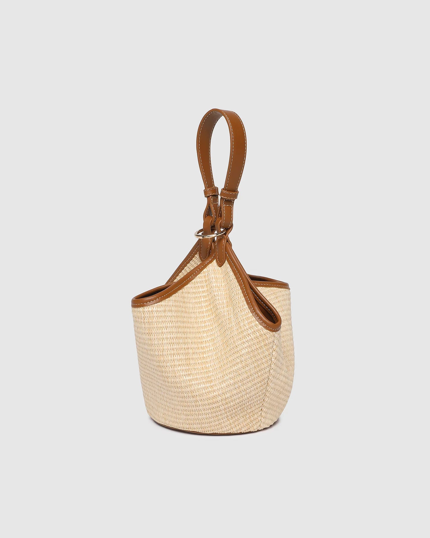Louenhide Taya Mini Tote Bag - Raffia/ Tan