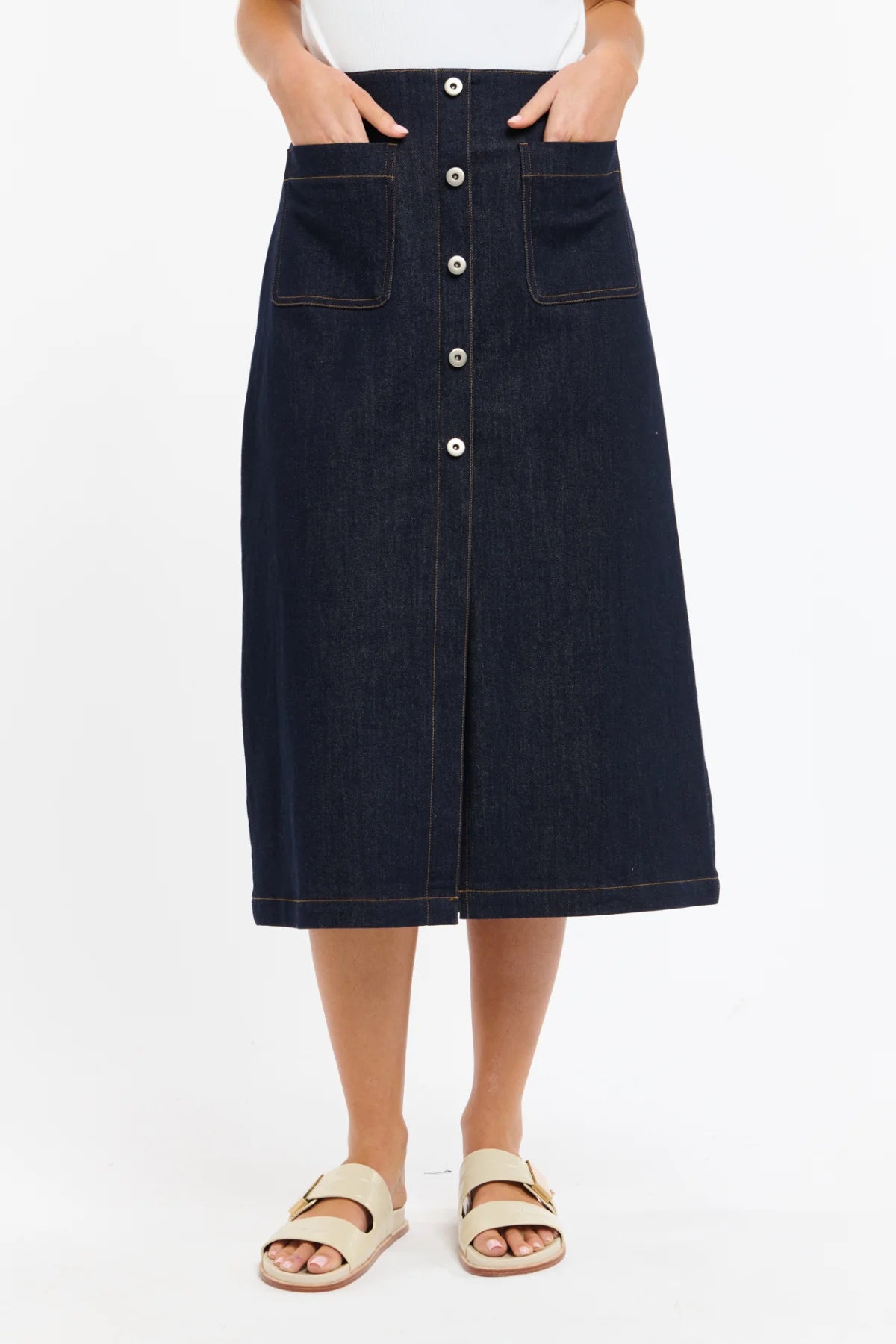 Carrie Denim Skirt - Indigo