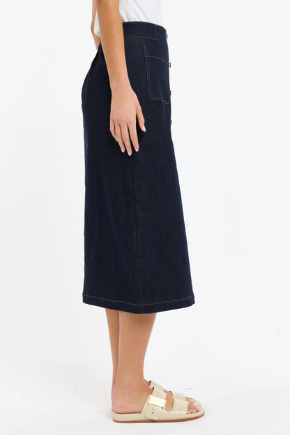 Carrie Denim Skirt - Indigo