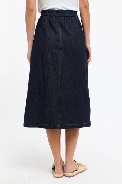 Carrie Denim Skirt - Indigo