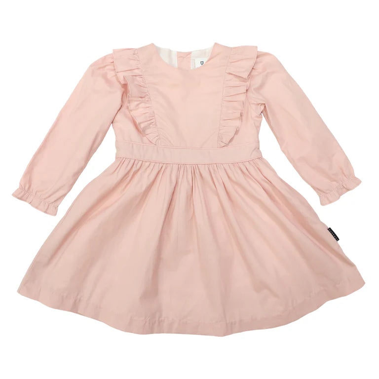 Korango Front Frill Dress - Dusty Pink