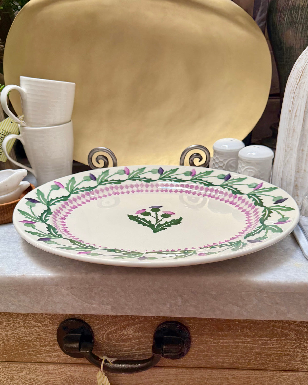 Emma Bridgewater Thistle Oval Platter