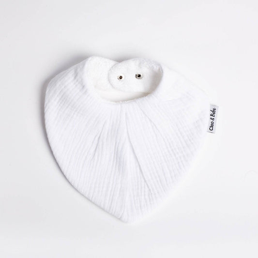 Snow White - Waterproof Bandana Bib