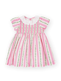 Antique Stripe Strawberry Flo Smocked Dress