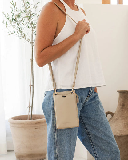 Louenhide Suki Phone Bag | Almond