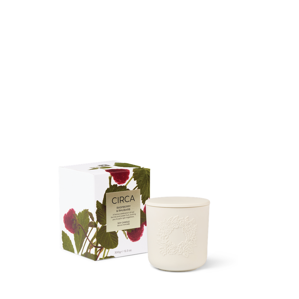 CIRCA - Raspberry & Rhubarb Soy Candle 300g