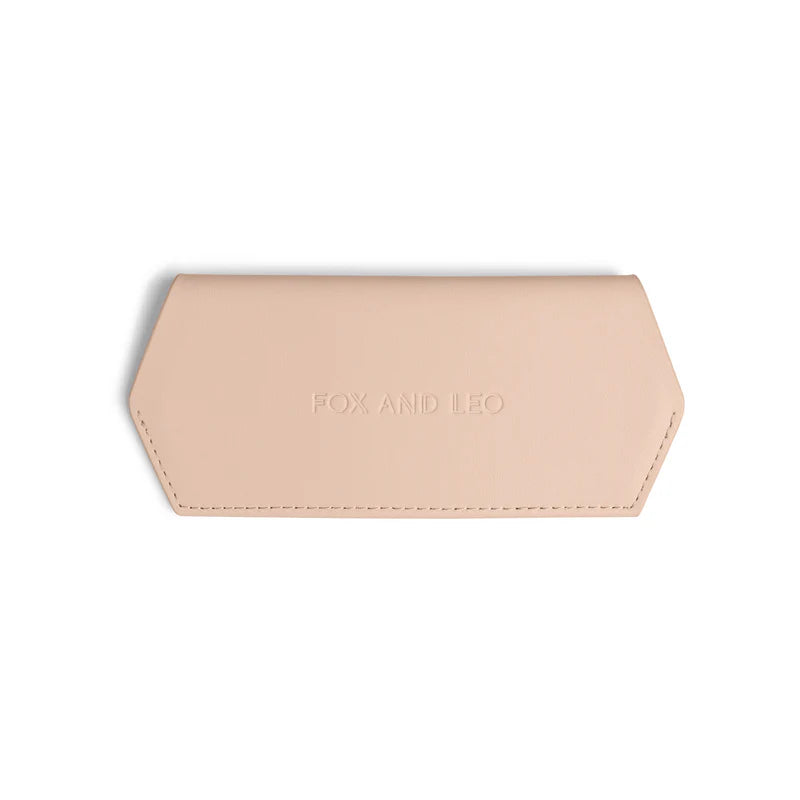 Fox & Leo Glasses Case - Blush