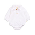 Tiny Twig Snow White Long Sleeve Polo Bodysuit