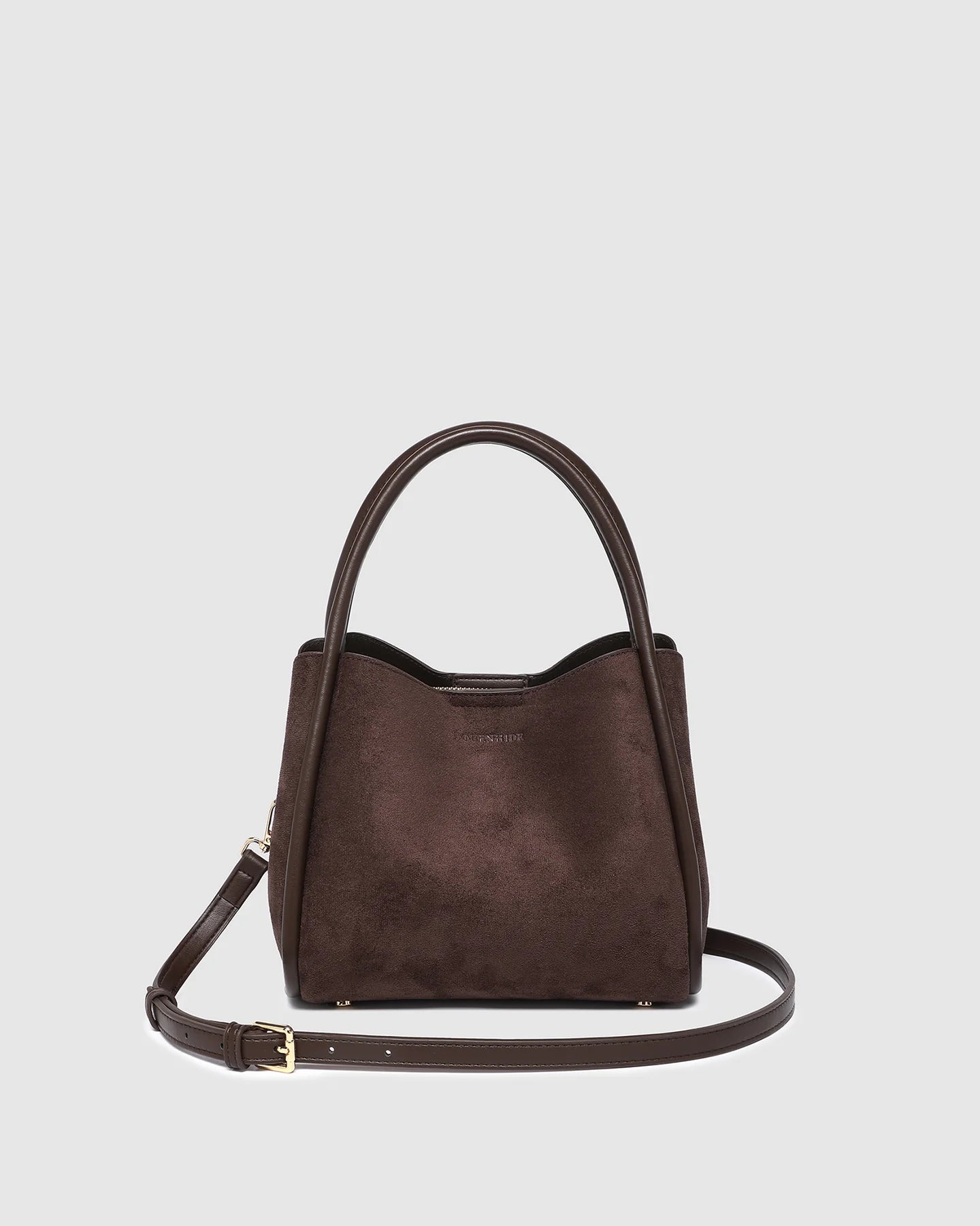 Louenhide Steffie Suedette Mini Tote Bag - Chocolate