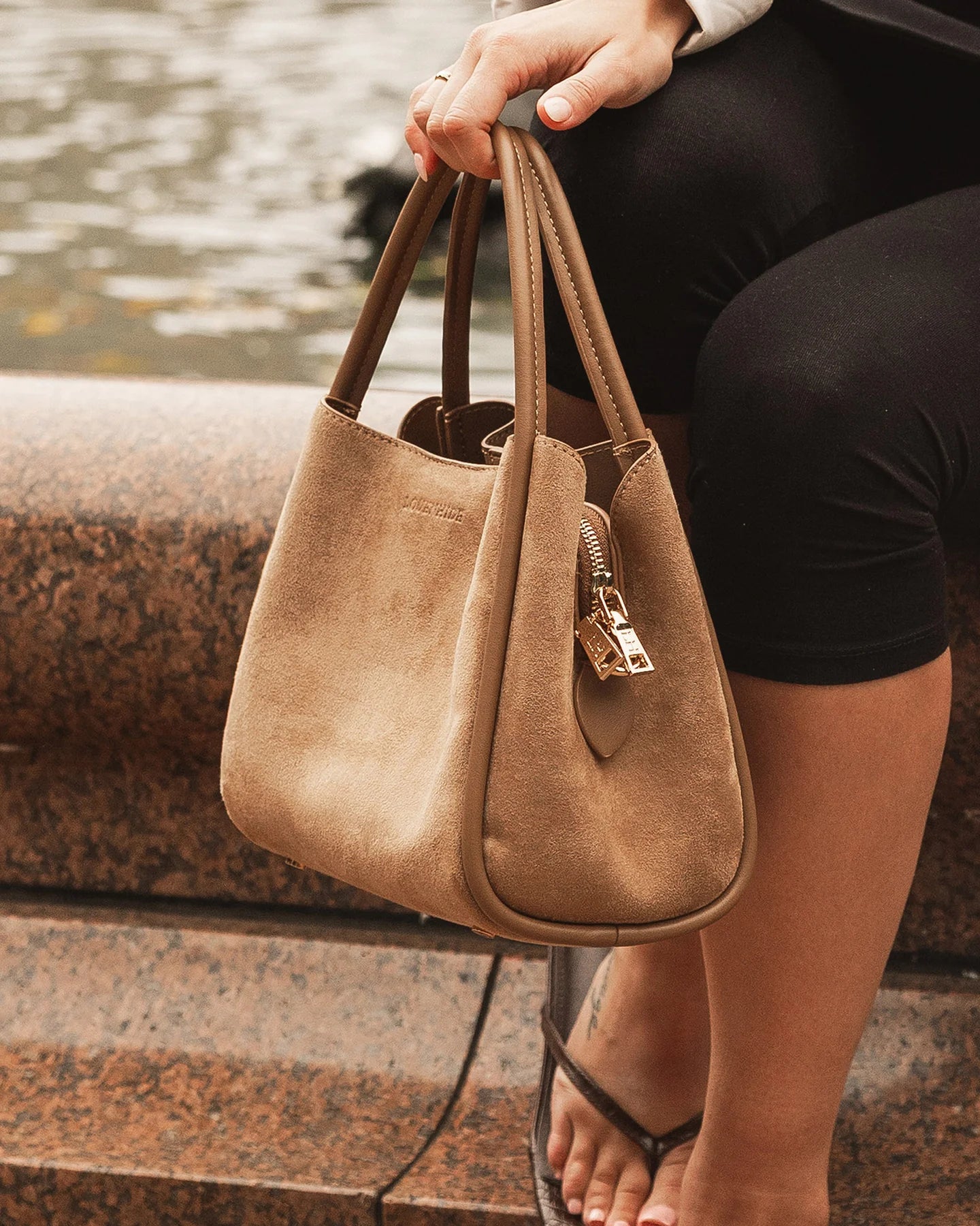 Louenhide Steffie Suedette Mini Tote Bag - Honey