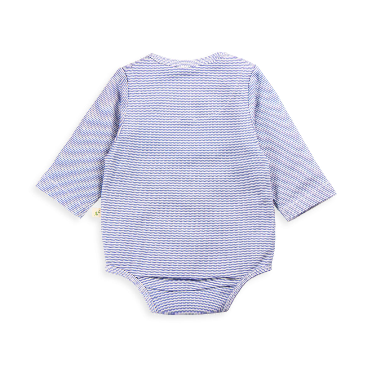 Indigo Stripes Long Sleeve Henley Bodysuit