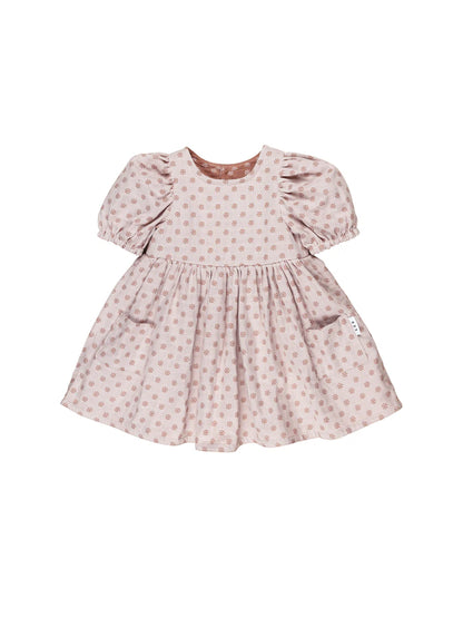 Huxbaby Reversible Puff Sleeve Dress | Daisy Muslin