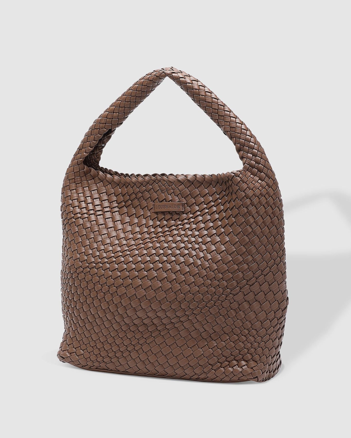 Gabby Woven Shoulder Bag | Chocolate