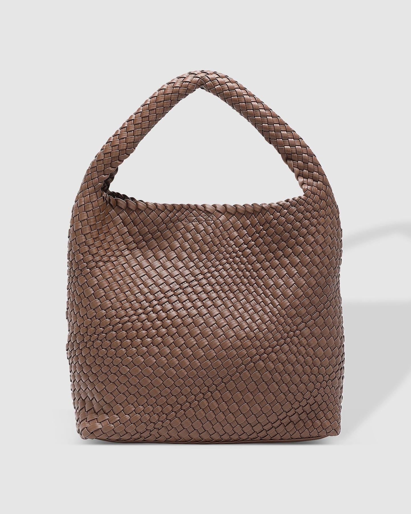 Gabby Woven Shoulder Bag | Chocolate
