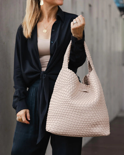 Gabby Woven Shoulder Bag | Malt