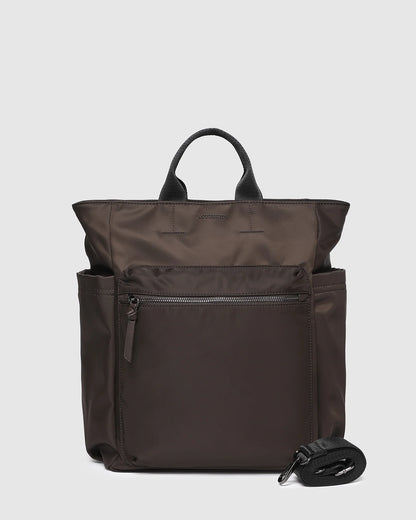 Louenhide Bronx Nylon Backpack - Chocolate