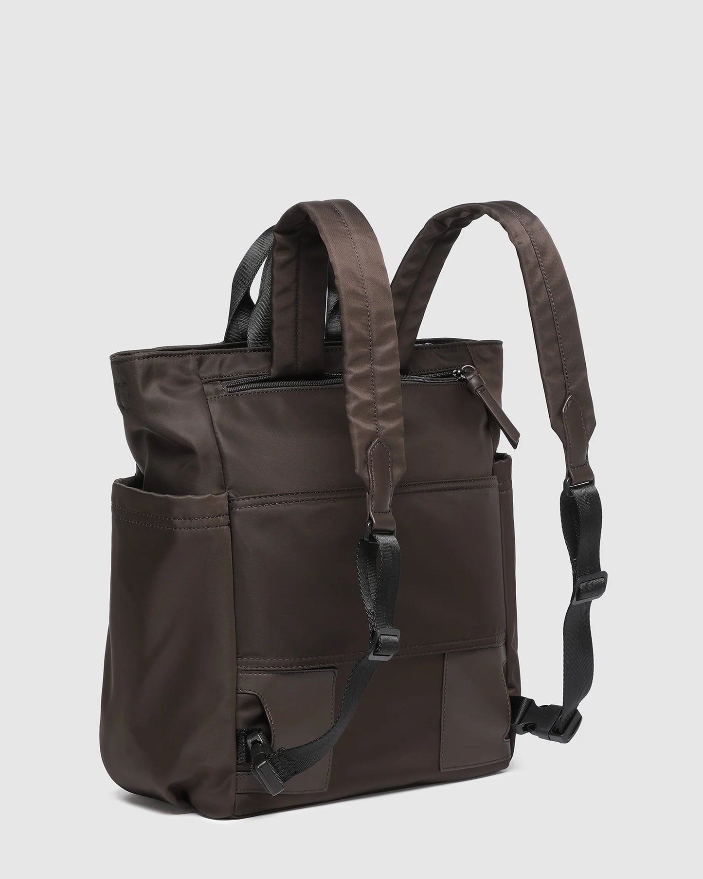 Louenhide Bronx Nylon Backpack - Chocolate