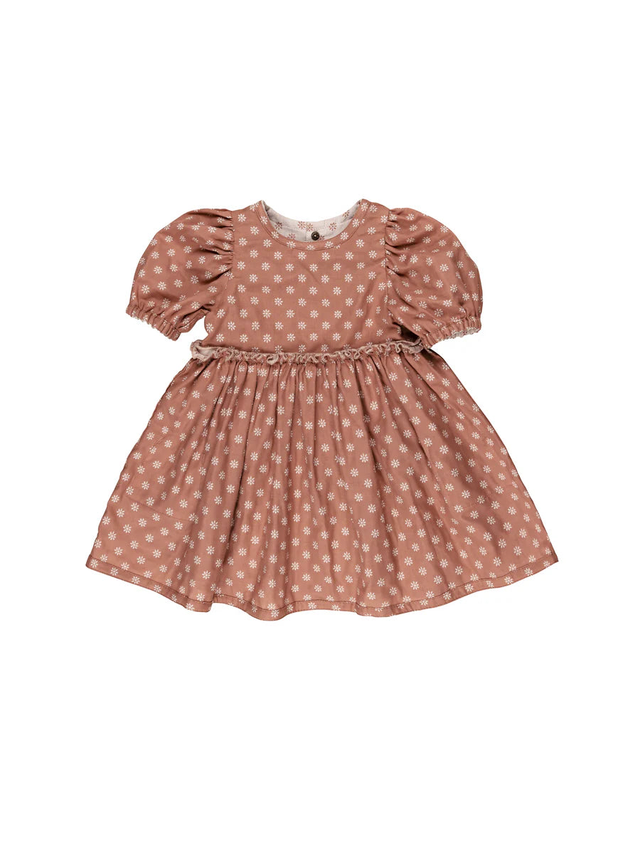 Huxbaby Reversible Puff Sleeve Dress | Daisy Muslin