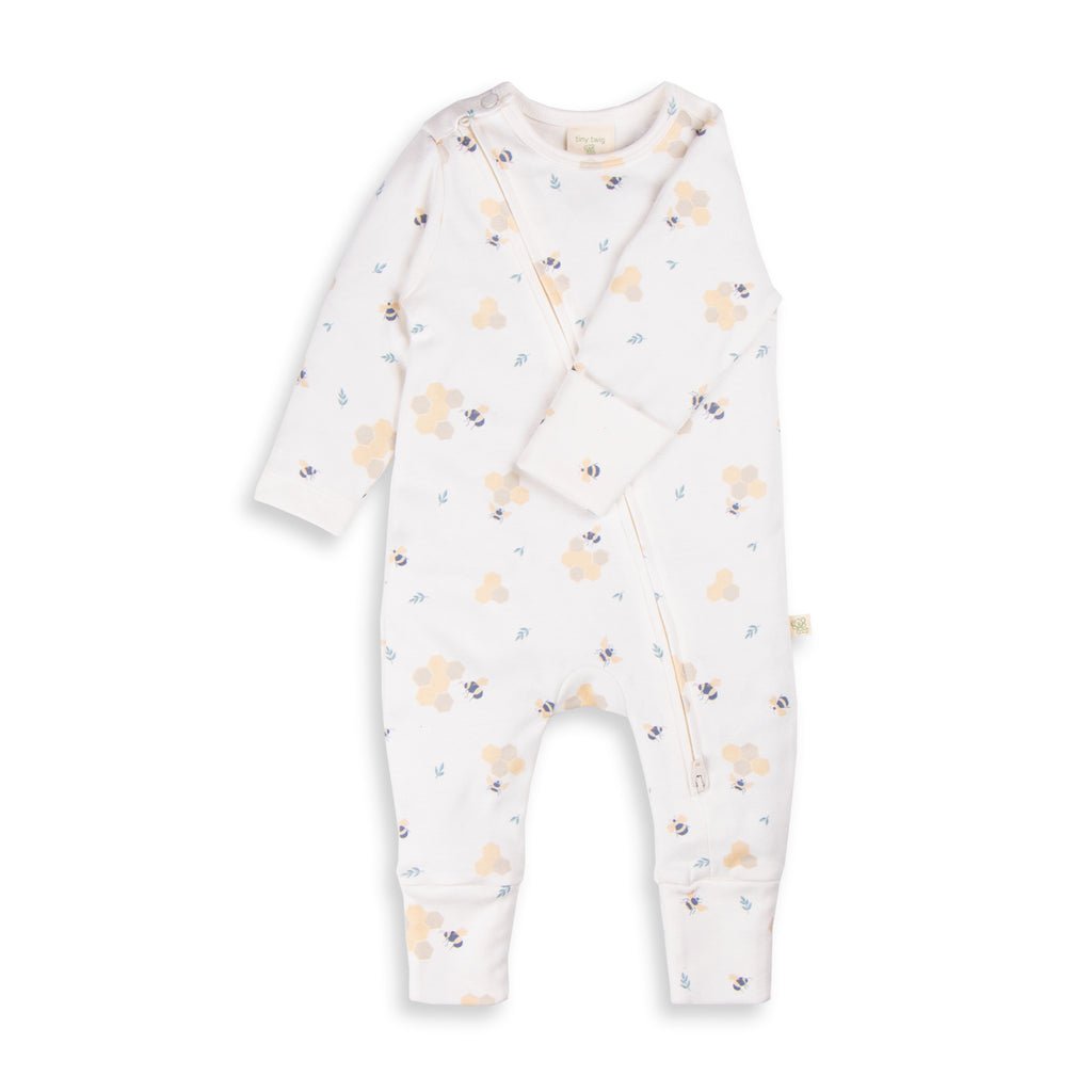 Tiny Twig Making Honey Long Sleeve Zipsuit