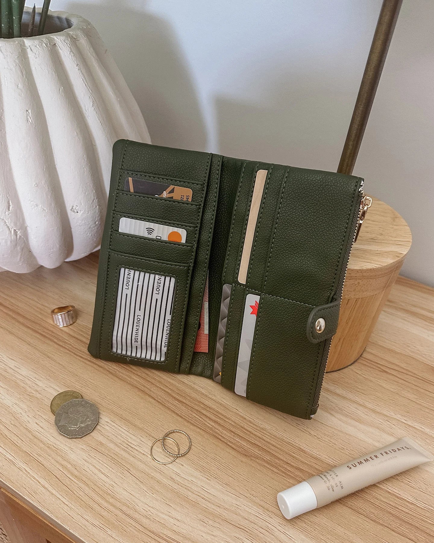 Louenhide Stella Wallet - Olive