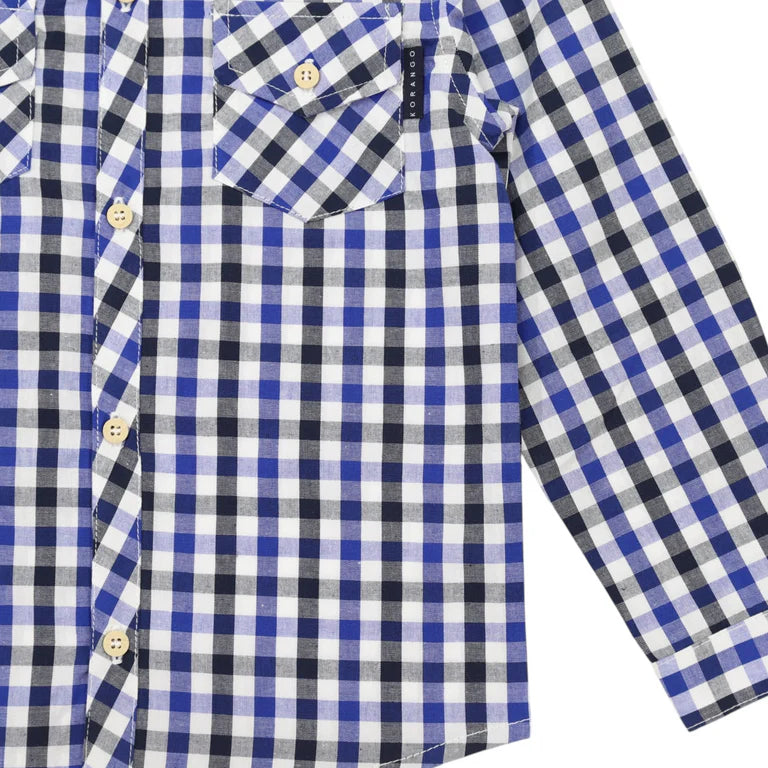 Korango Check Shirt | Navy