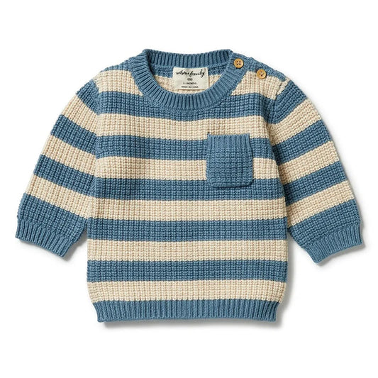 Wilson & Frenchy Knitted Stripe Pocket Jumper