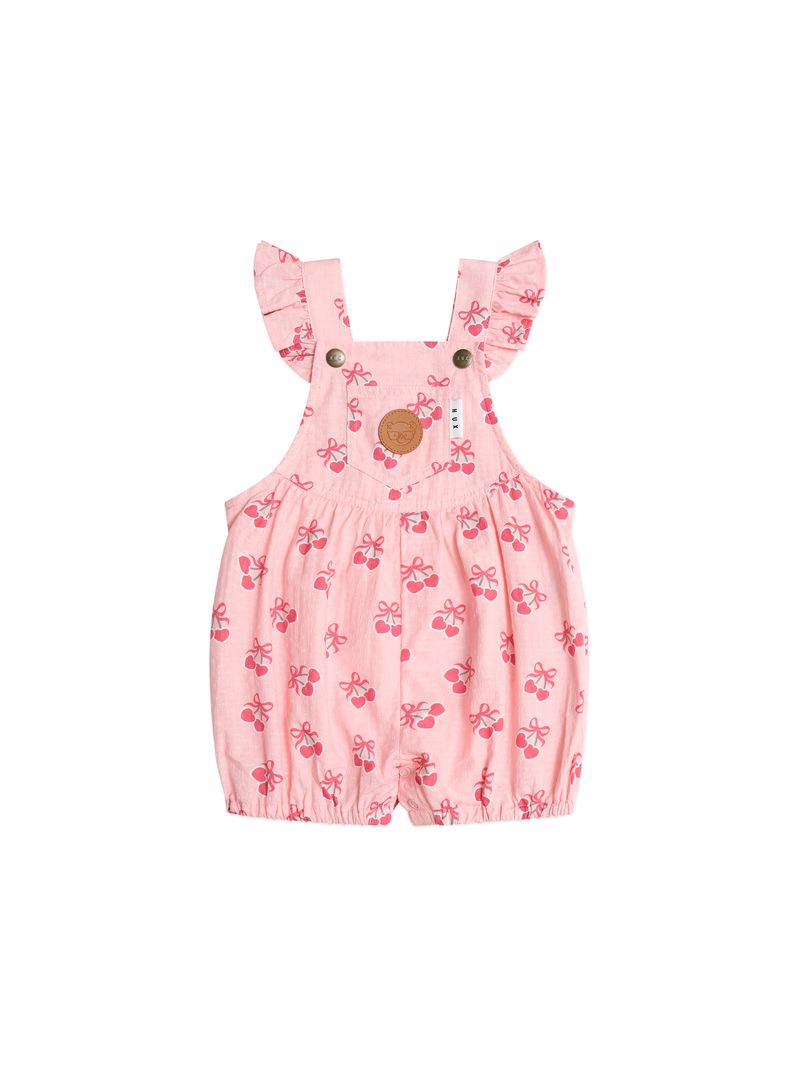 Huxbaby Cherry Pie Frilly Playsuit - Apricot